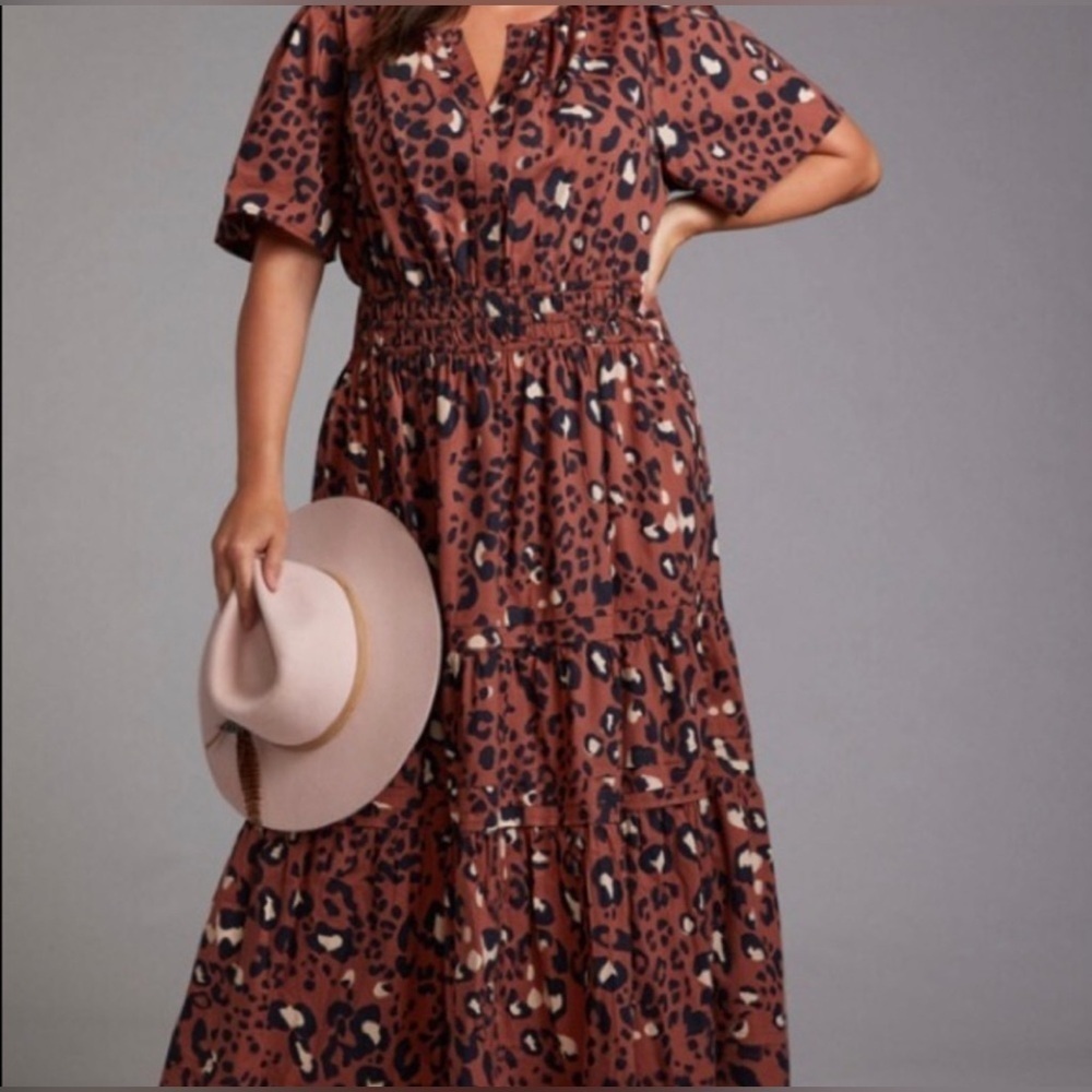 Maeve Somerset Leopard Maxi Dress XS - Picture 10 of 11